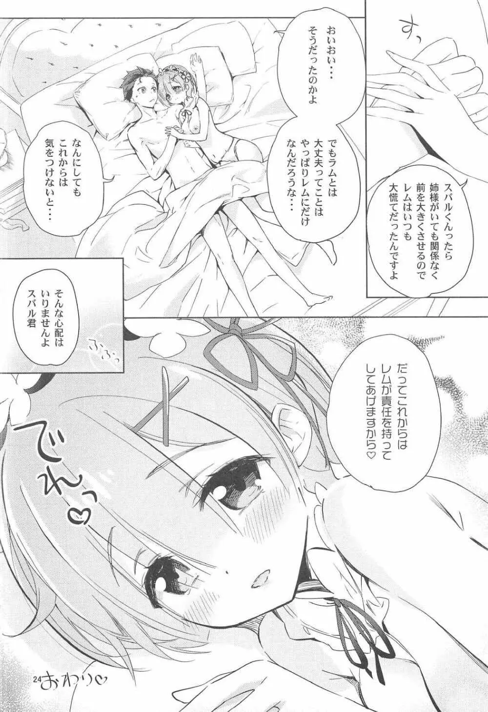 (C91) [あまとう (よう太)] AMATOU-02 -レムりんラブラブ本- (Re:ゼロから始める異世界生活) - page22