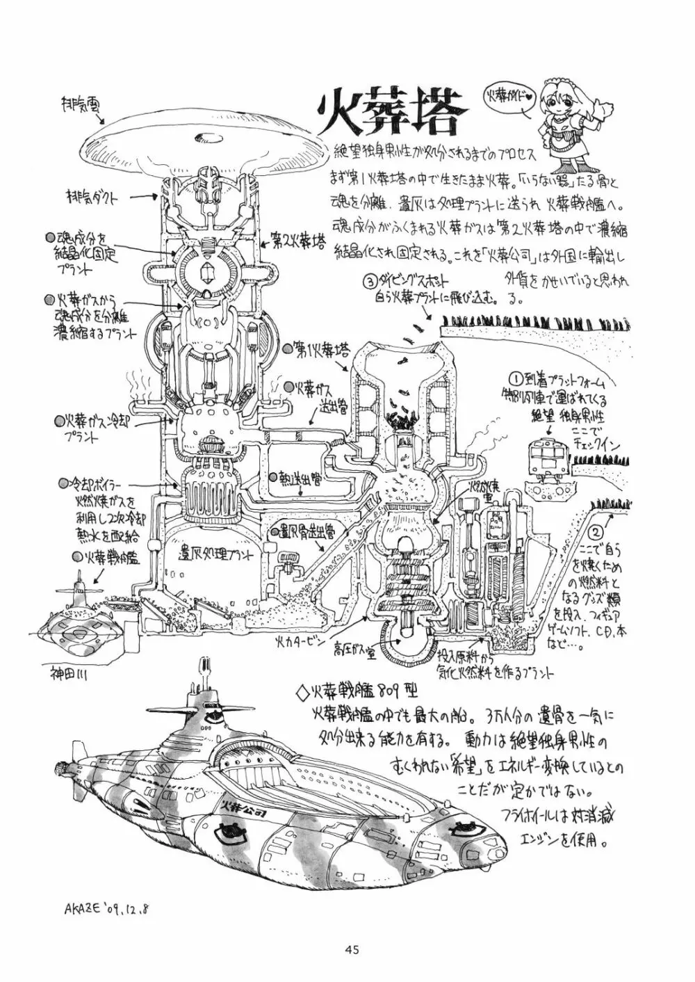 秋葉原火葬場少女帯 - page45