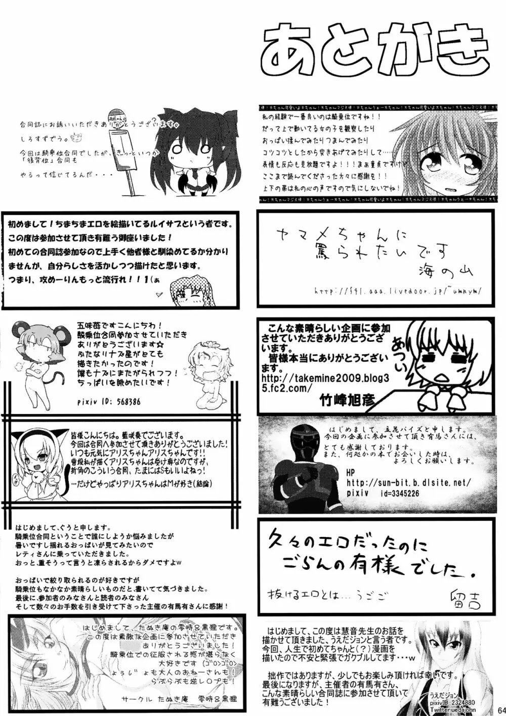 東方騎乗位合同誌 騎乗領土 - page63