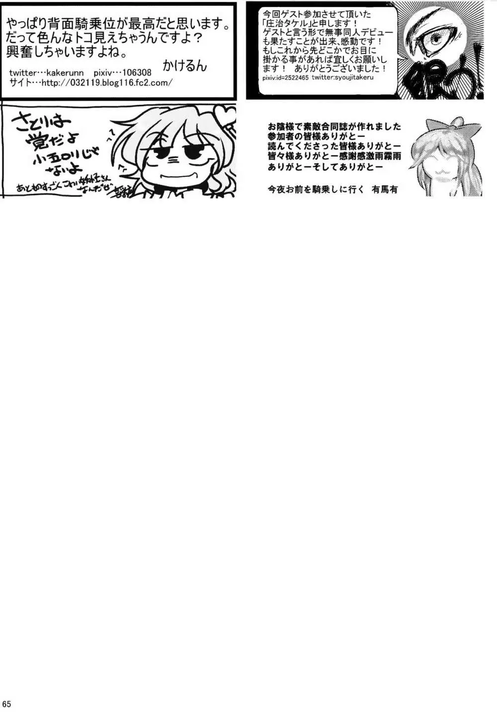 東方騎乗位合同誌 騎乗領土 - page64