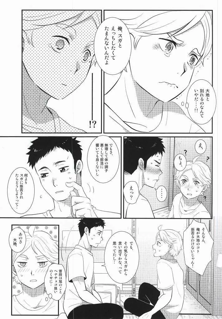 焦れったいけど俺にもっと手をだしてほしいなんて言えないだろ大地のバカ! - page6