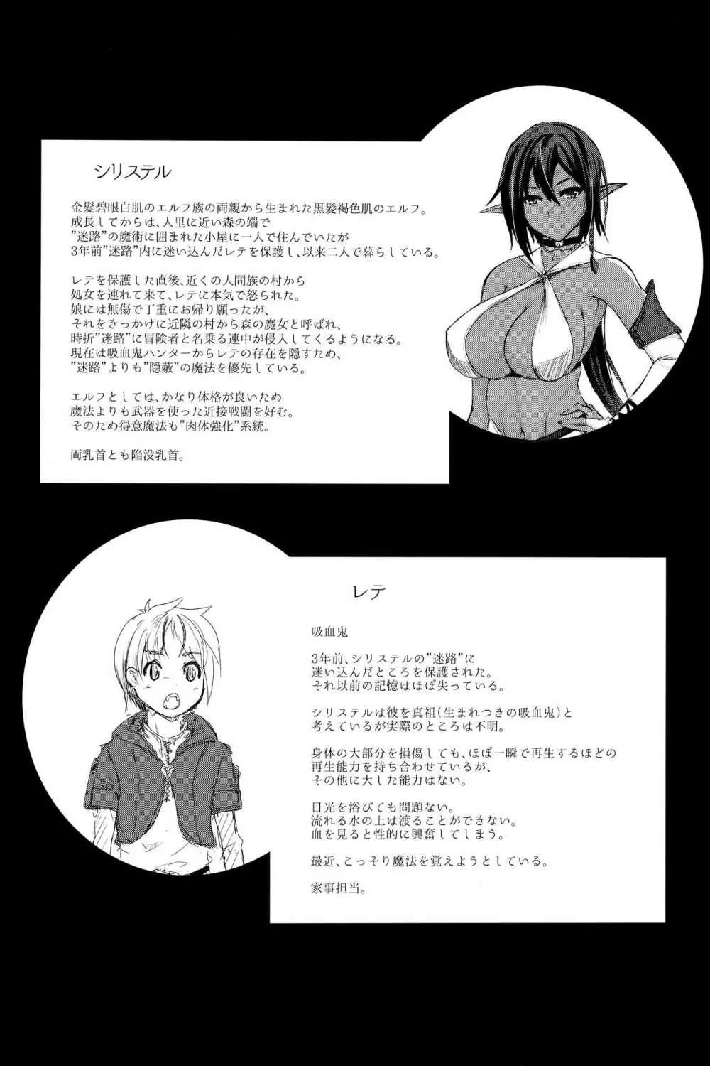 褐色エルフとちいさな吸血鬼 - page3