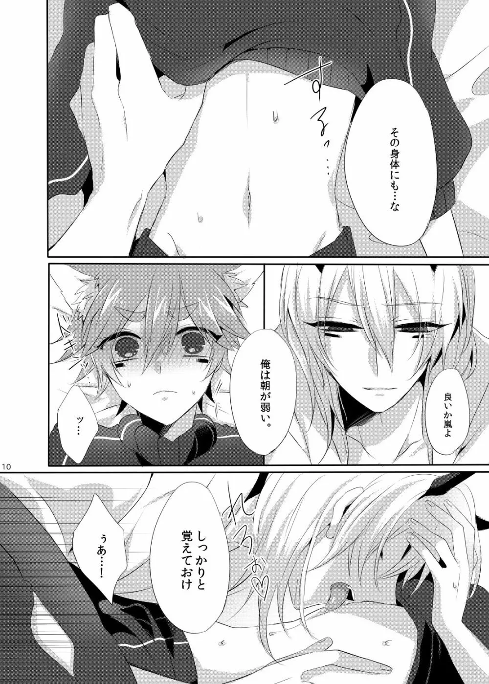 低血圧忍者 ～低血圧な朧くんに朝っぱらからえっちな事をされる嵐くんの本～ - page9