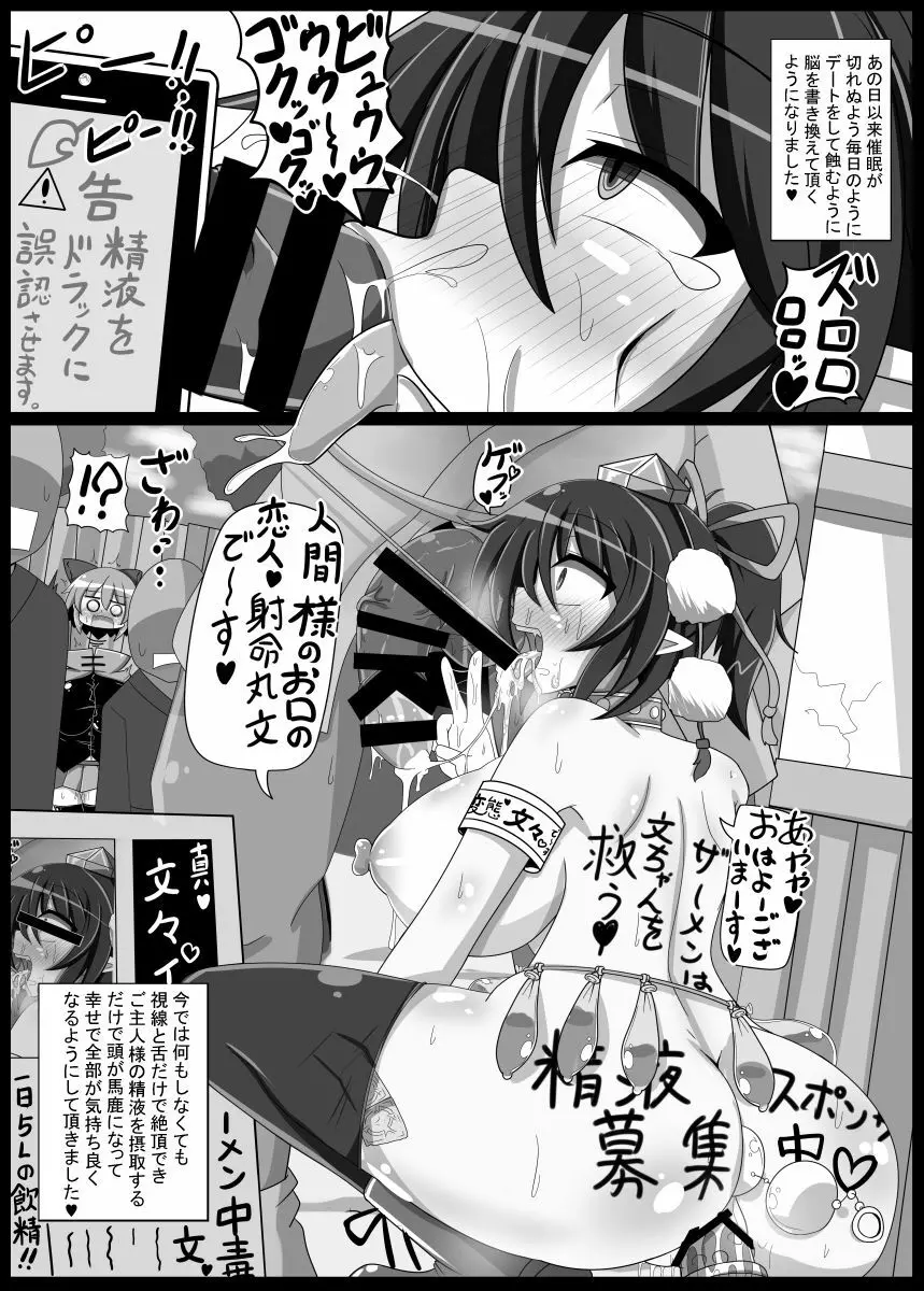 独占スクープ!強制ラブラブ射命丸文密着! - page17