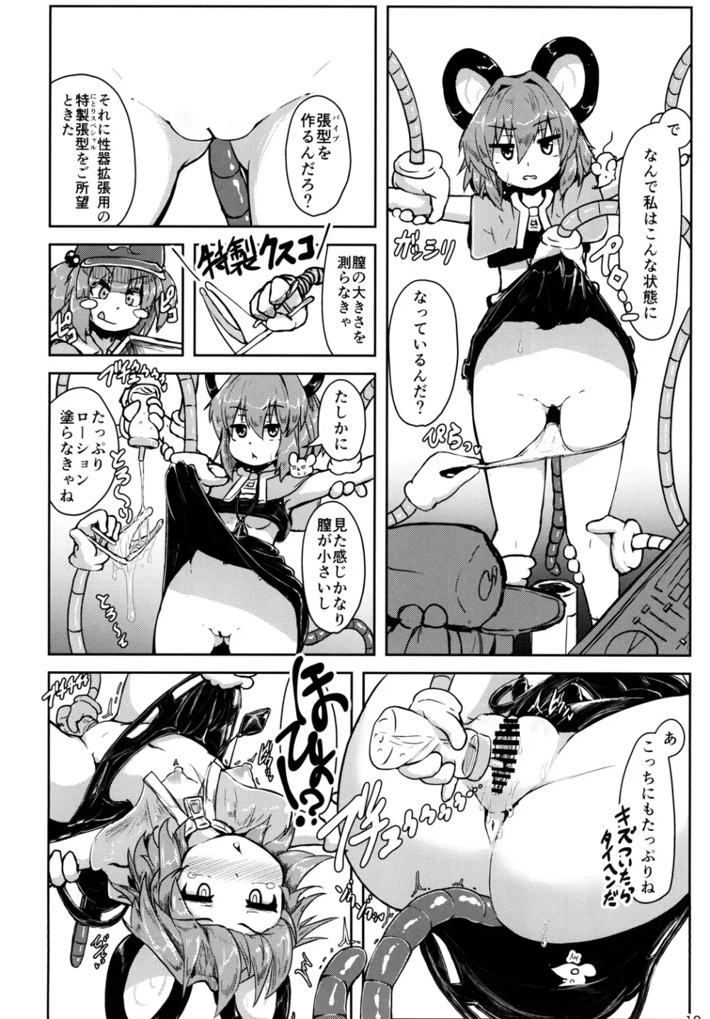 ナズーリンがごしゅじんの為に秘密の特訓をする話 - page9