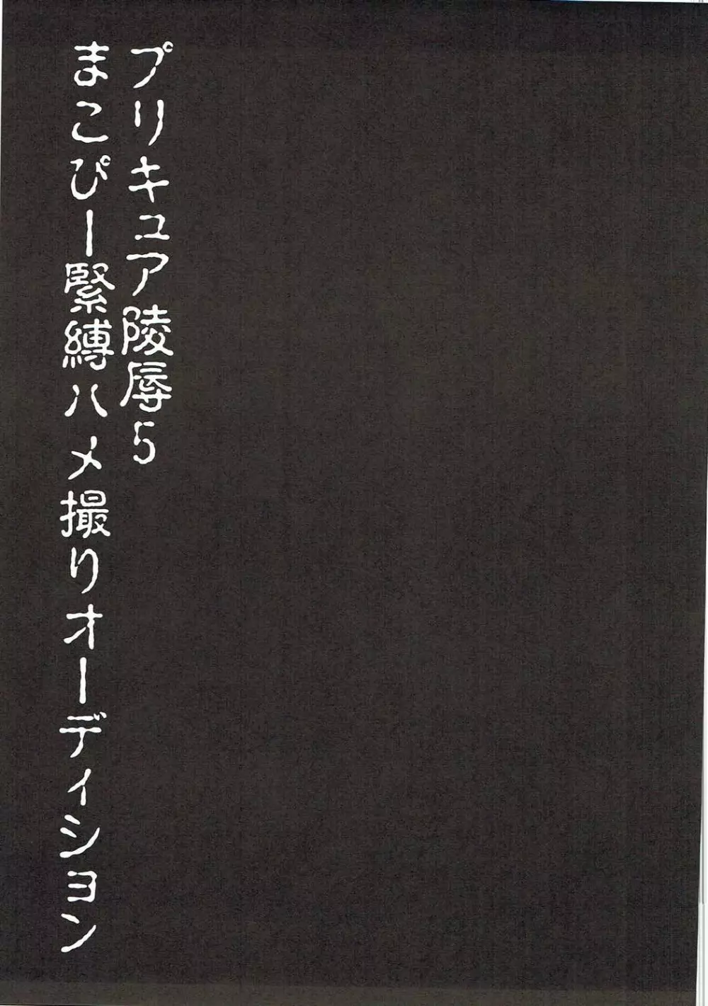 プリキュア陵辱5まこぴー緊縛ハメ撮りオーディション - page2