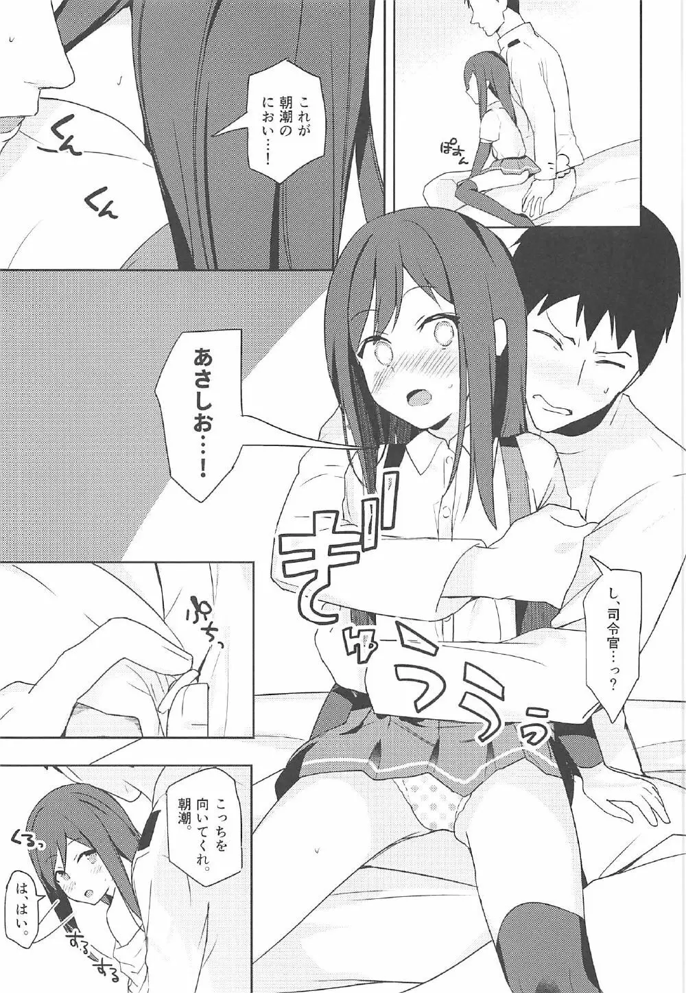 朝潮と初えっち - page8
