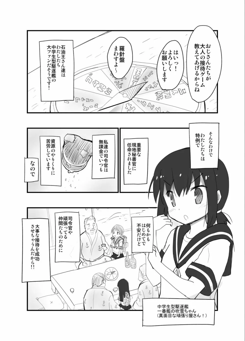 石油王が吹雪ちゃんと宴会ゲーム - page2