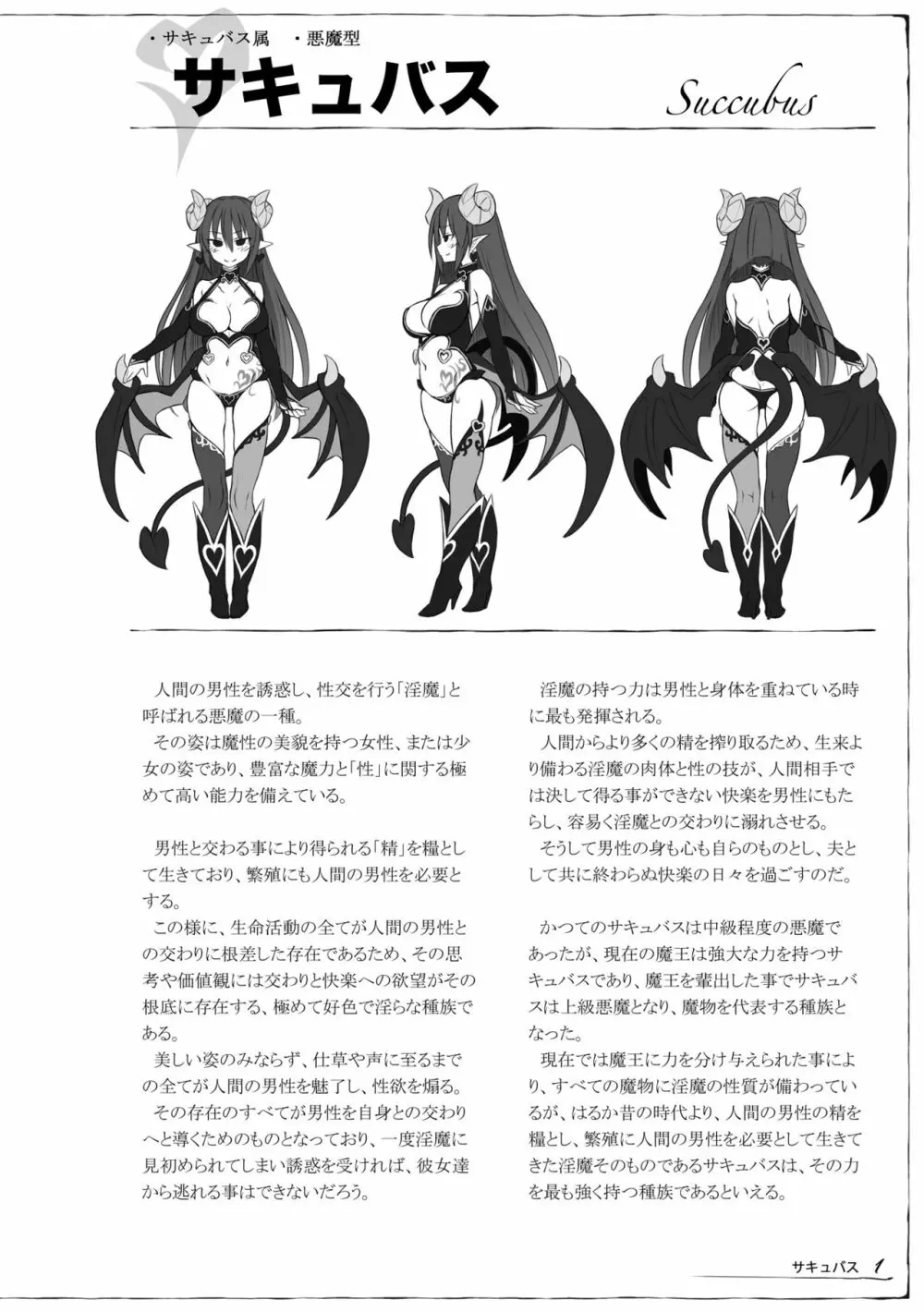 魔物娘図鑑 調査記録 サキュバス・ノート - page2