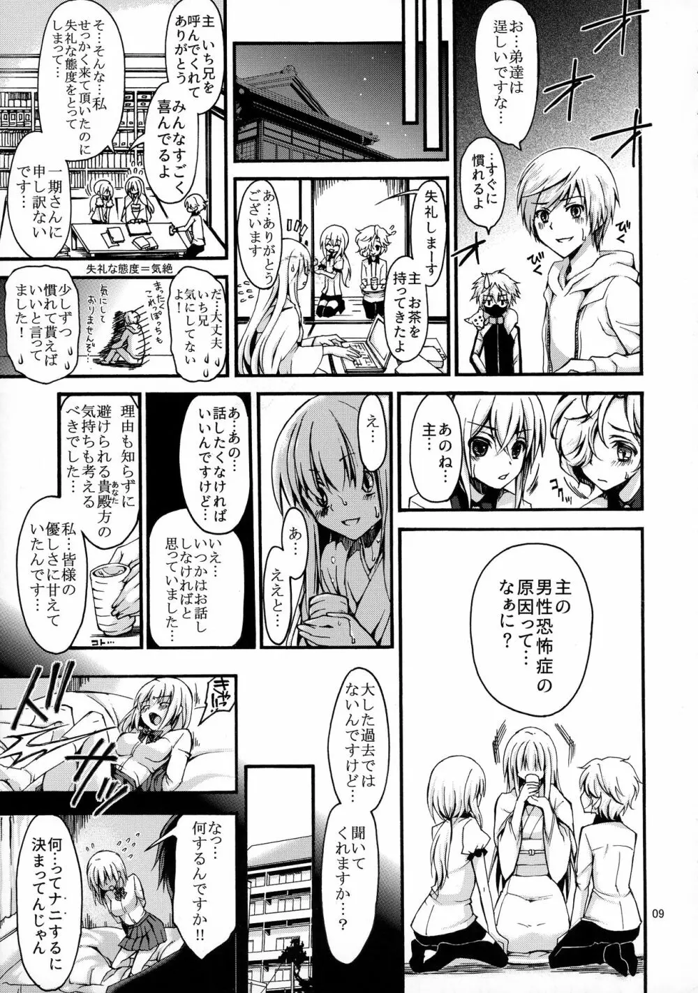 男性恐怖症のふたなり女審神者が粟田口刀剣に囲われるまで。 - page8