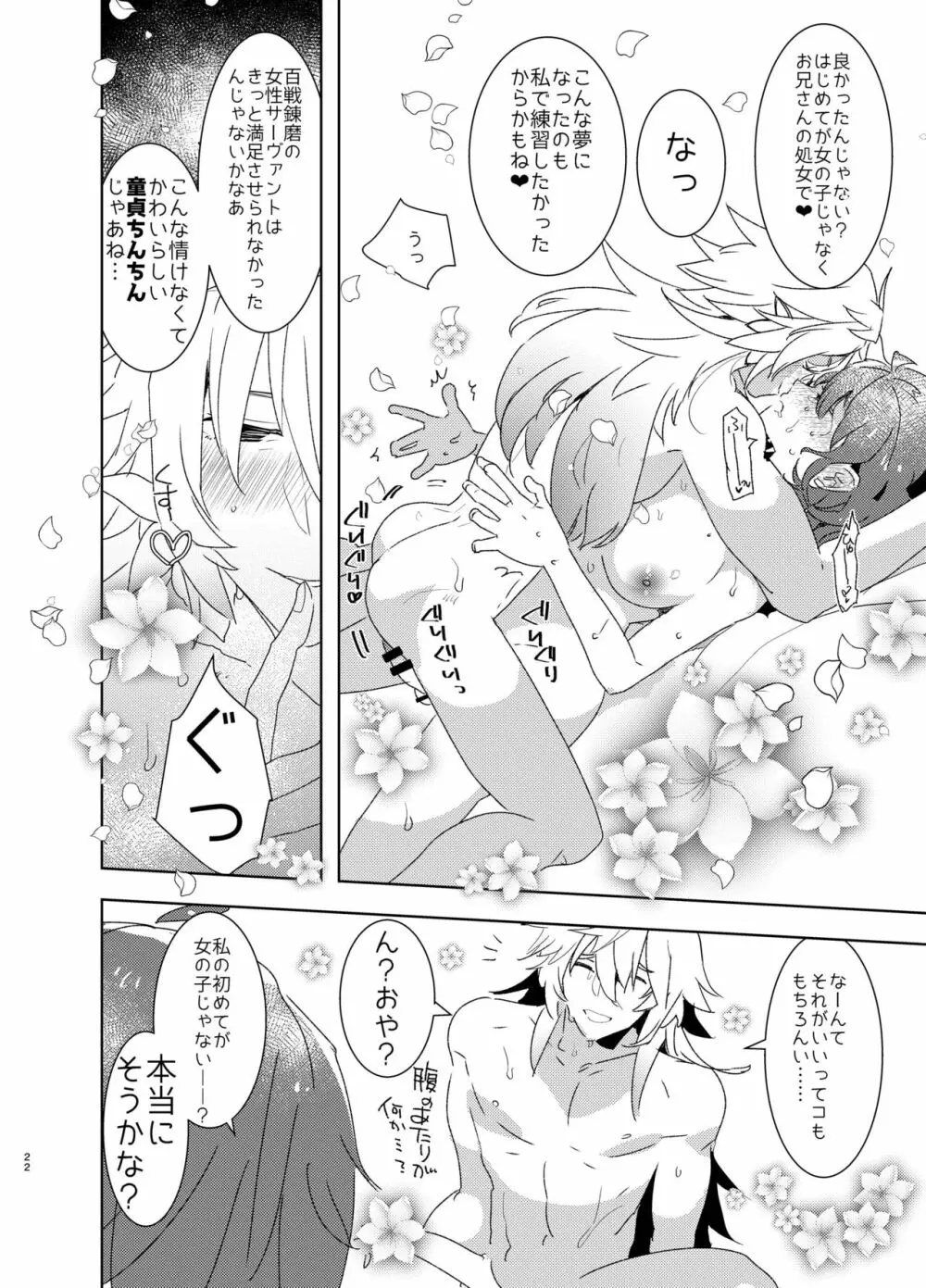 童貞ふたなりマスターぐだ子vsアナル処女夢魔マーリン - page21