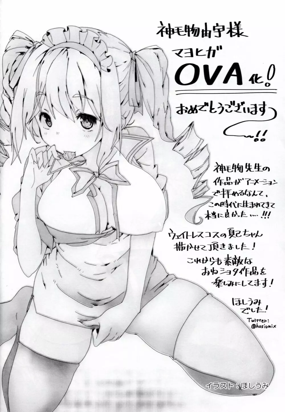 マヨヒガのお姉さんOVA化記念号 モノクロ編 - page17