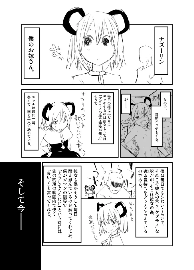 ナズーリンはお嫁さん（文ちゃんはセフレ） - page4