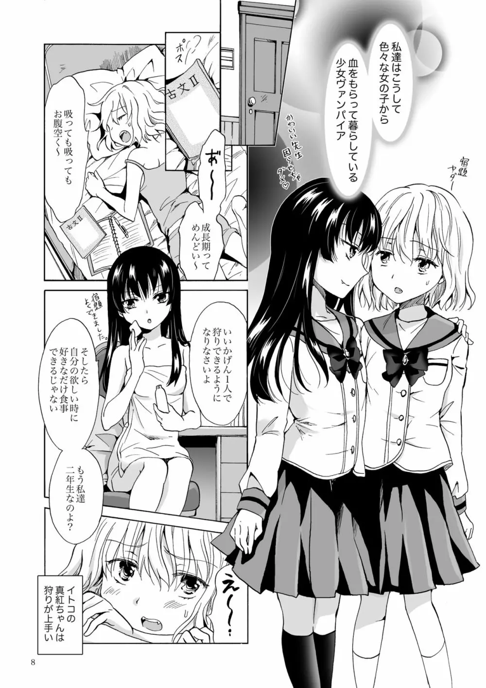 ちゅーしてヴァンパイアGirls -下級生におしおきを- - page8