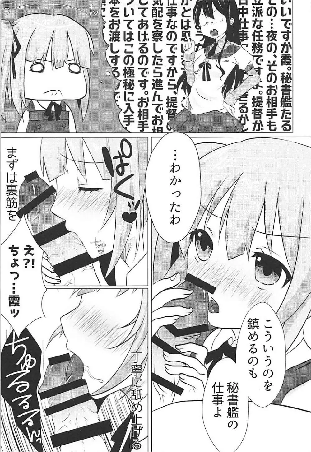 秘書艦霞の秘密のお仕事 - page8