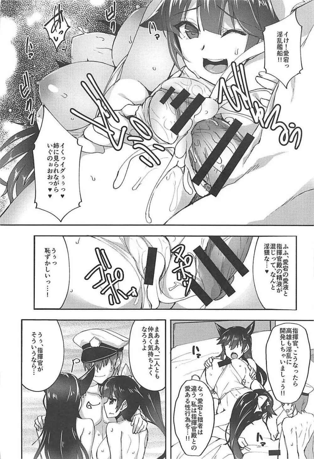 愛宕と高雄のイチャラブ夜戦性活Alternative - page19