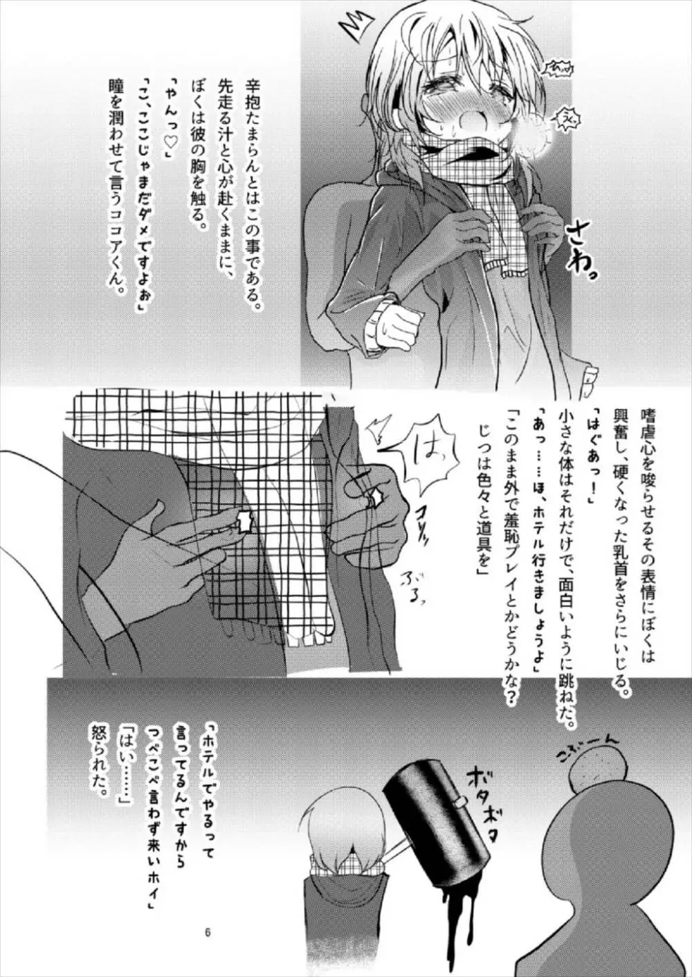 (C93) [鯰の生け簀 (なまず)] ビッチJK風ココアくん(♂)の援交本 (ご注文はうさぎですか?) - page6