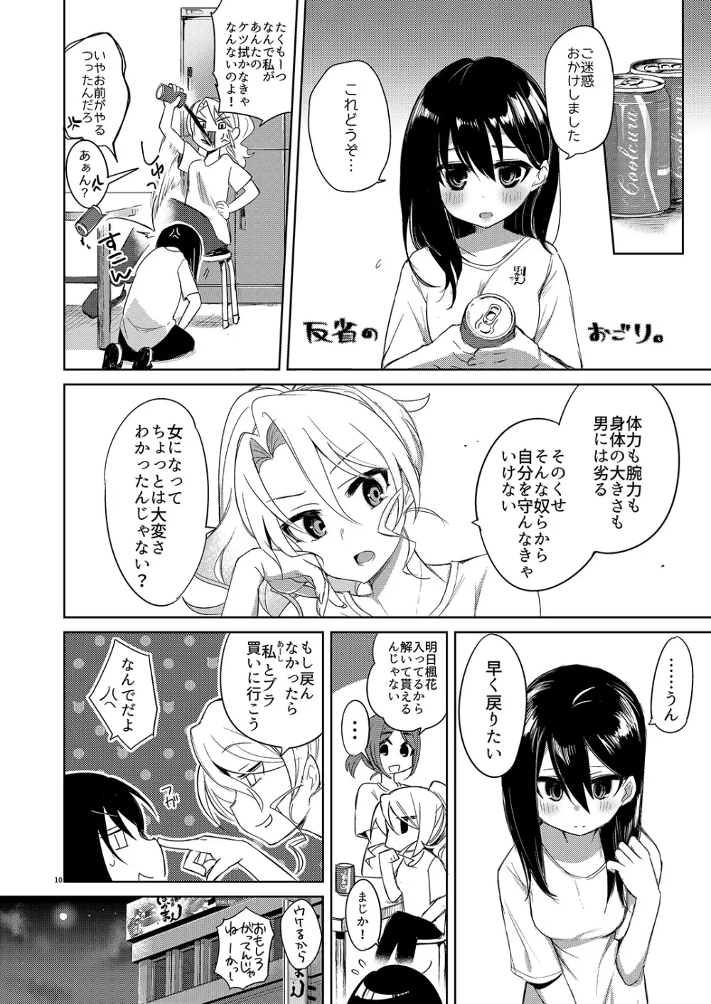 バイト帰りのTSっ娘が痴漢に狙われちゃう本 - page10