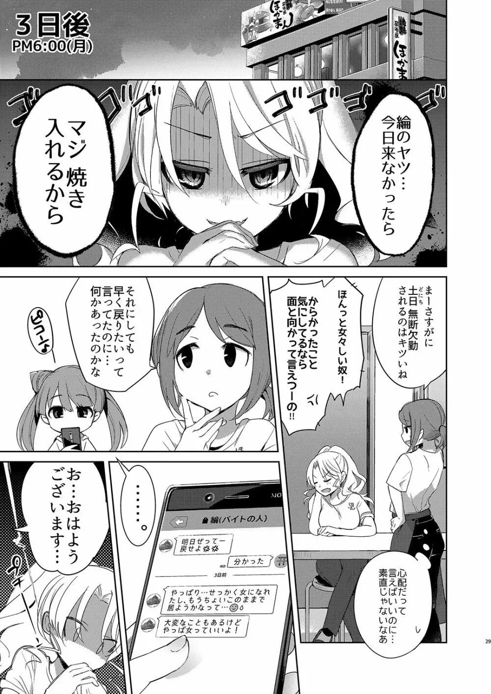 バイト帰りのTSっ娘が痴漢に狙われちゃう本 - page29