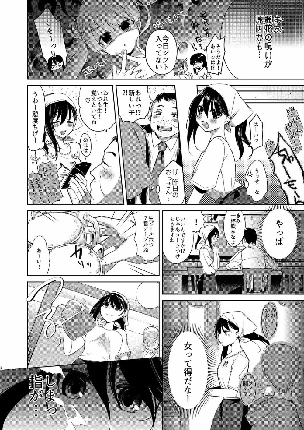 バイト帰りのTSっ娘が痴漢に狙われちゃう本 - page8