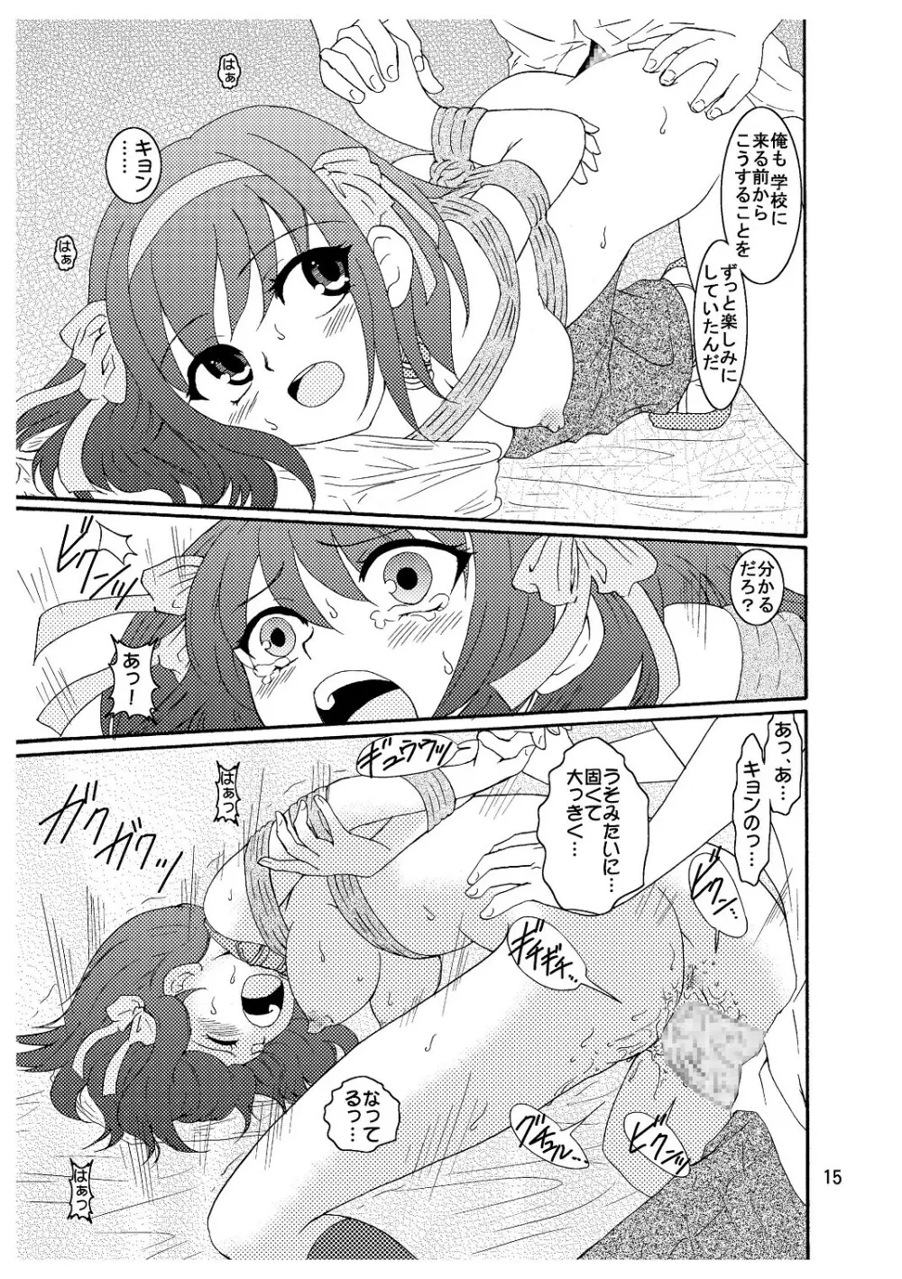 涼宮ハルヒさんの危険な愛体験3 - page16