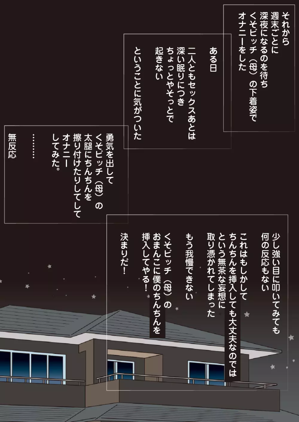 寝ている母ちゃんに中出しする僕 - page17