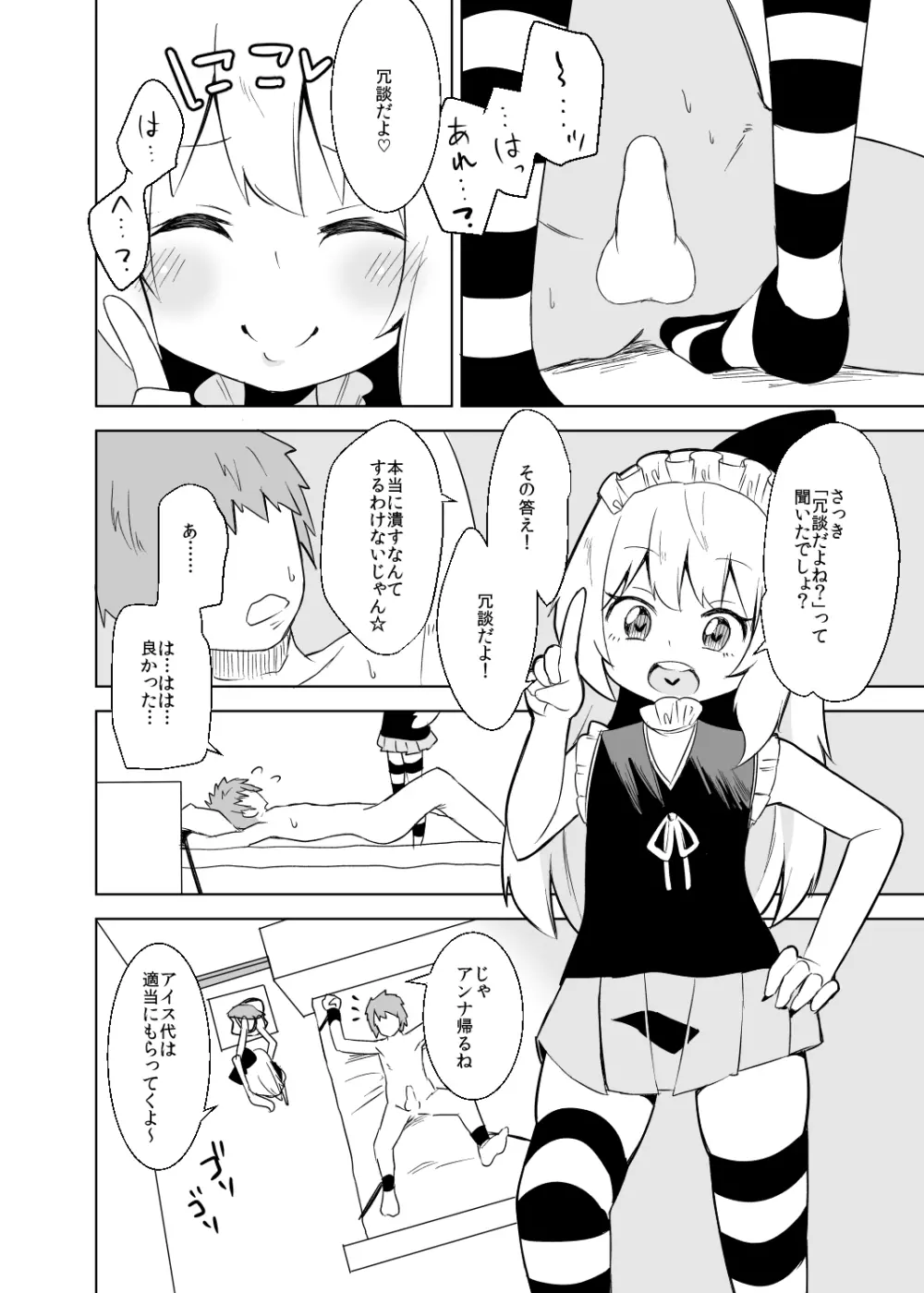 アンナちゃんのお仕置き手コキ遊び - page14