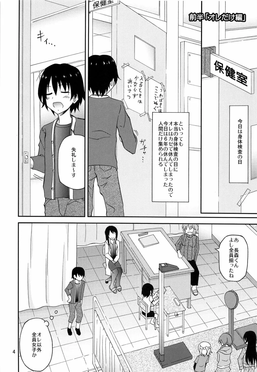 オレだけアタシだけ裸にされた身体検査 - page3