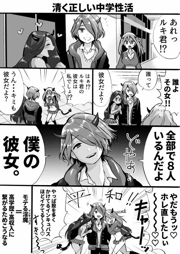 落第サキュバスと優等インキュバス - page127