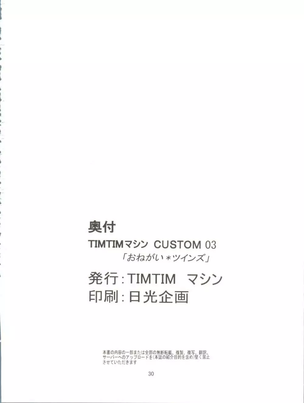 TIMTIMマシン CUSTOM 03 - page30