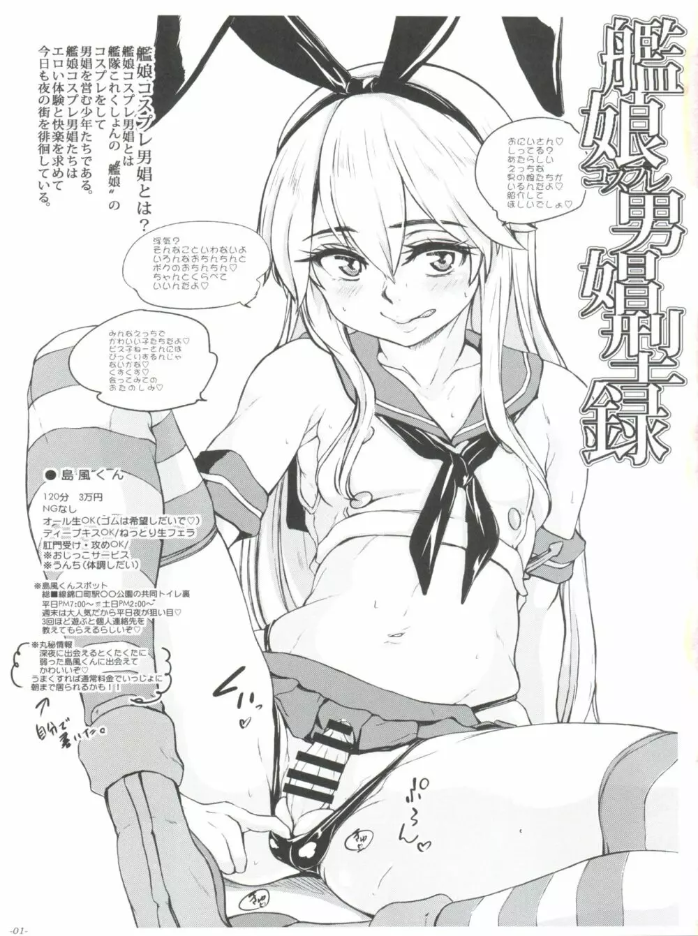 ちんこれ 艦娘コスプレ男娼型録 - page3