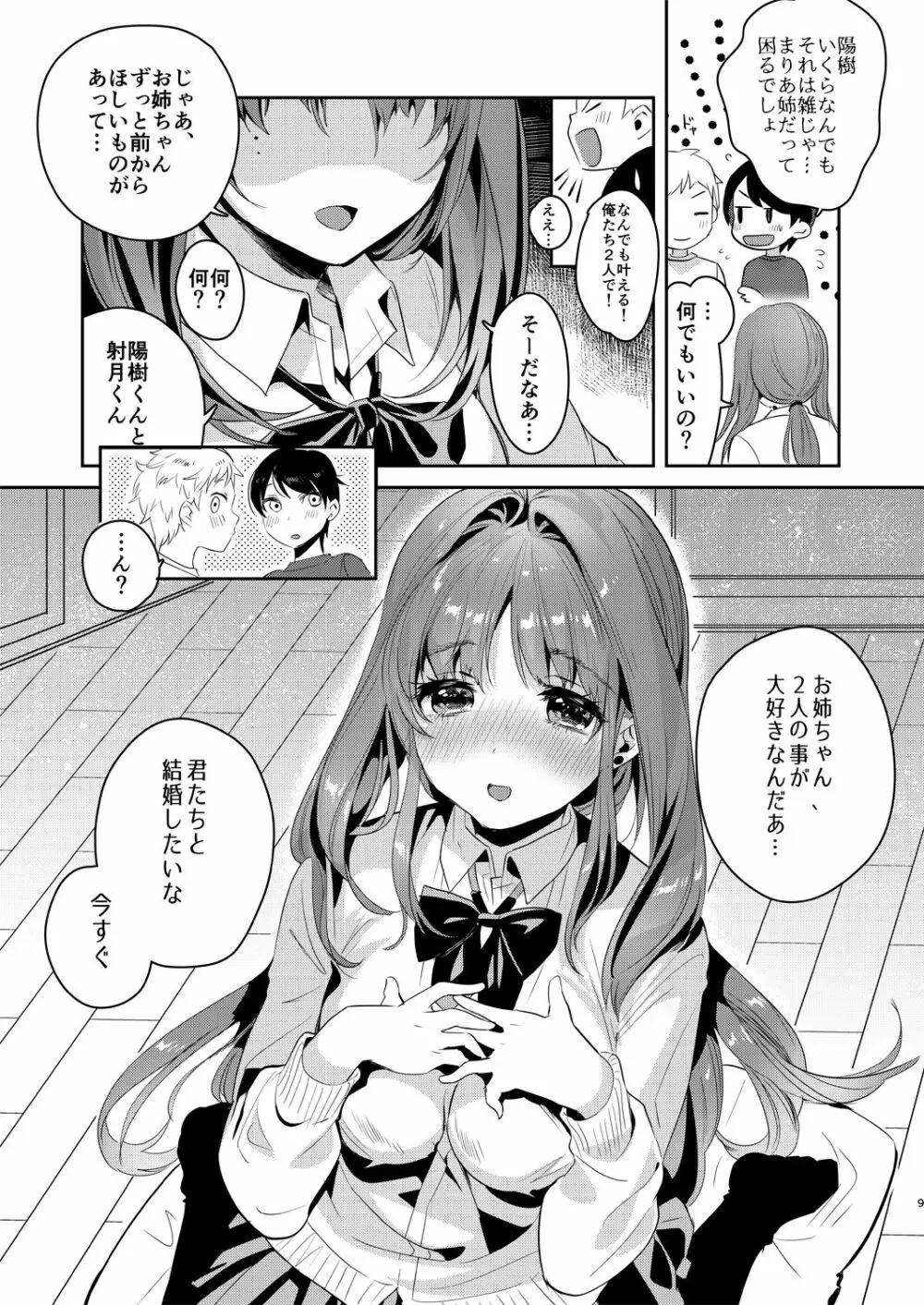 お姉ちゃん、君達の事しか愛せない - お嫁さんごっこ編 - page8