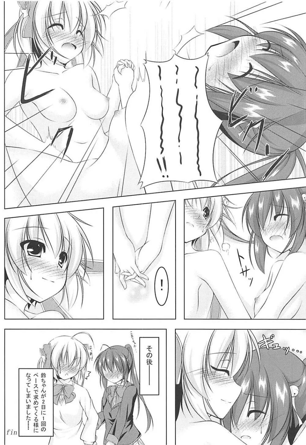 発情期の鈴ちゃんは切なくてこまりちゃんを想うとすぐ××しちゃうの! - page23