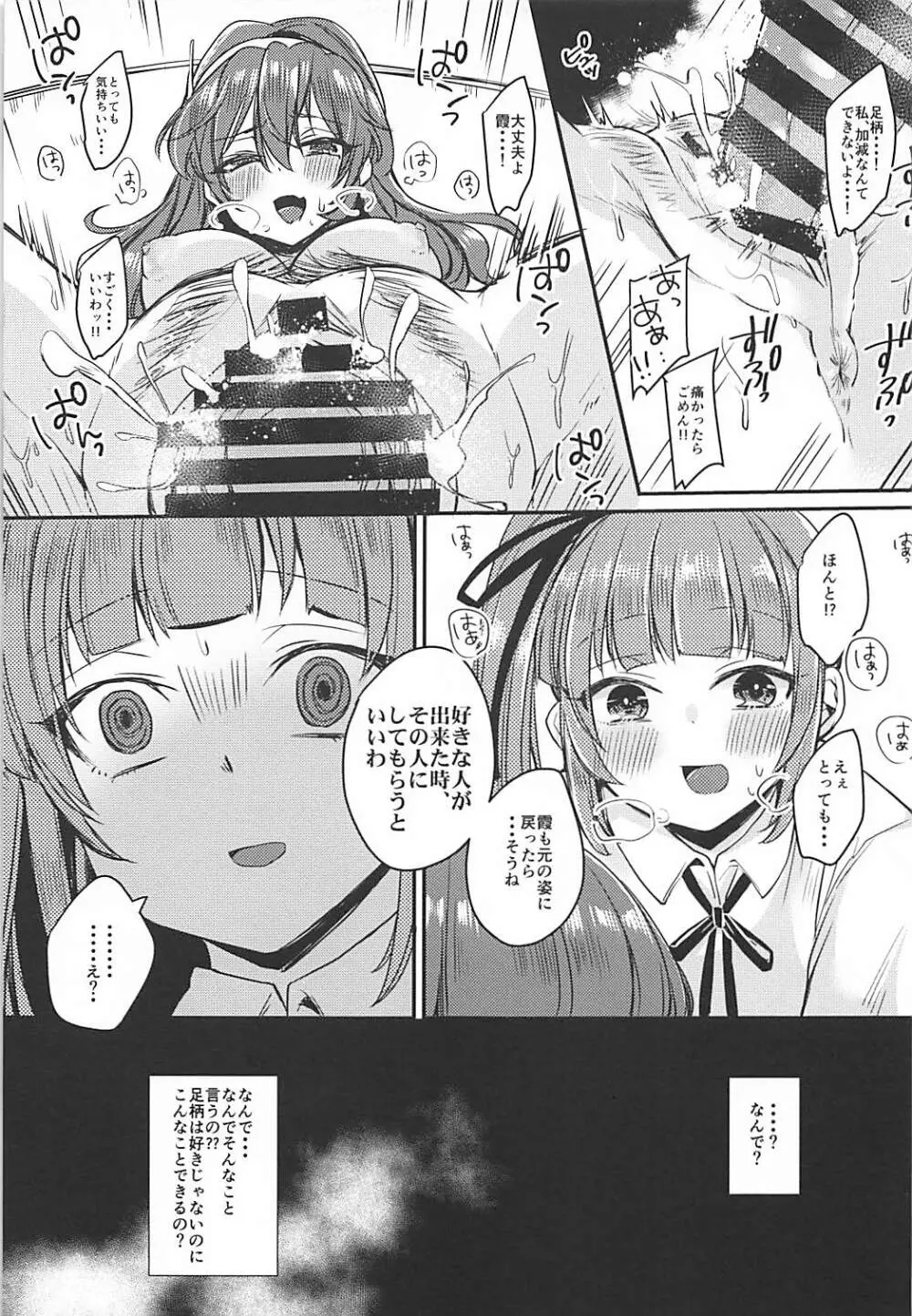 ふたなり霞ちゃんは足柄さんと大人の階段を上る - page16