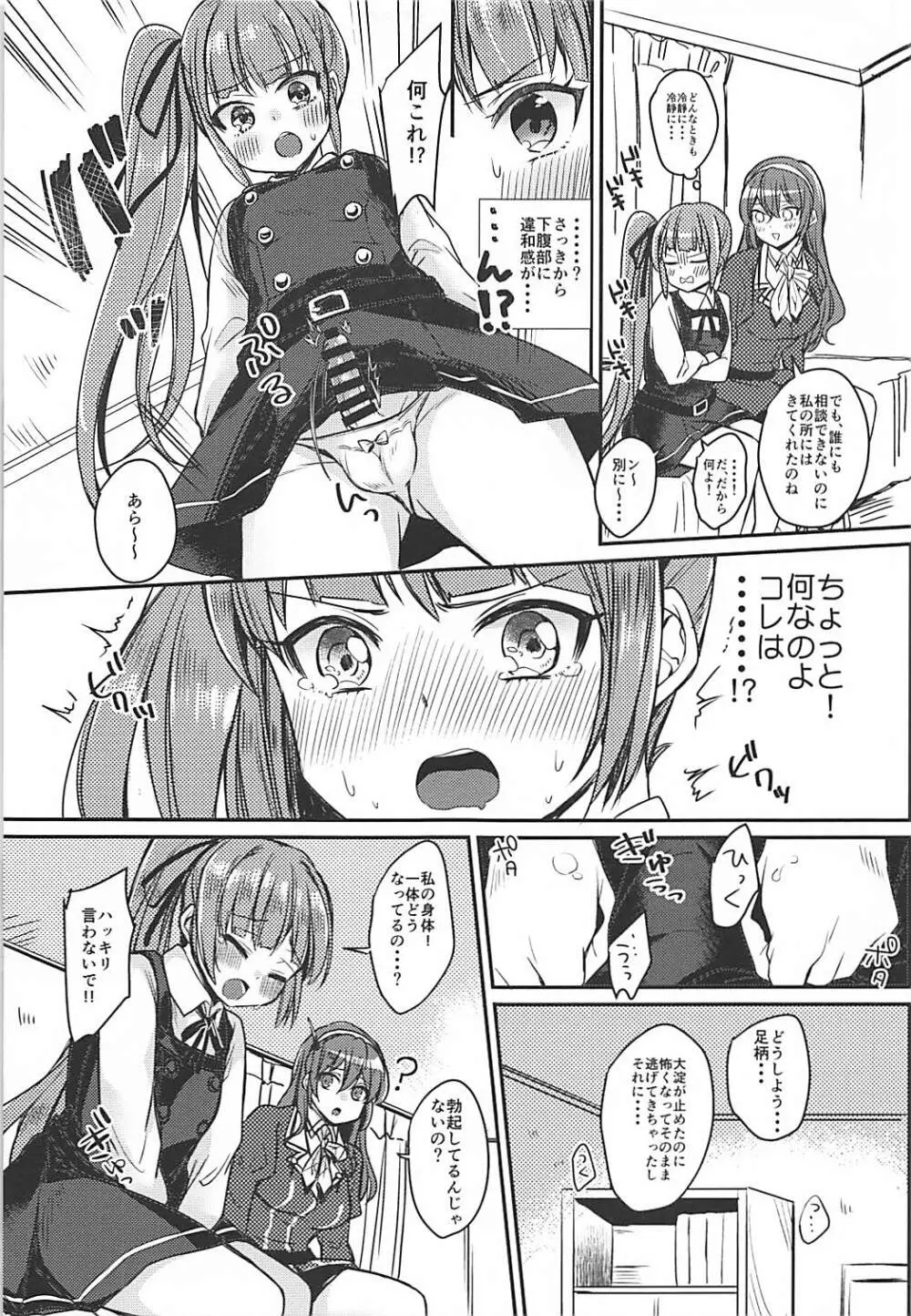 ふたなり霞ちゃんは足柄さんと大人の階段を上る - page6