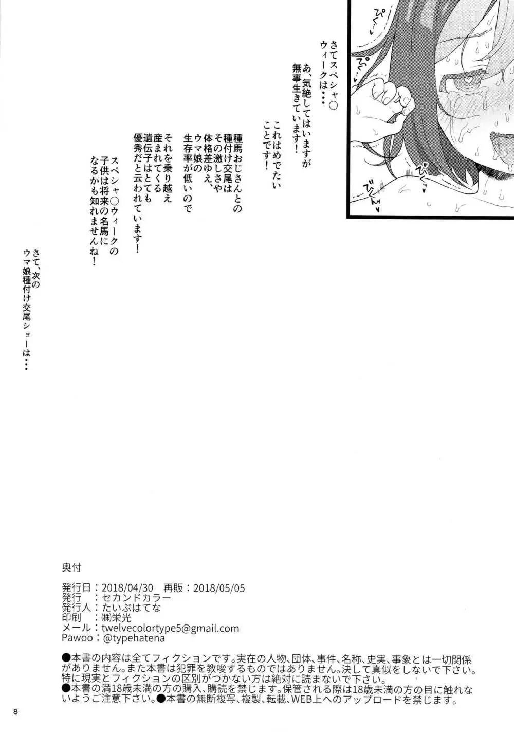 ウマ娘種付け交尾ショー - page8