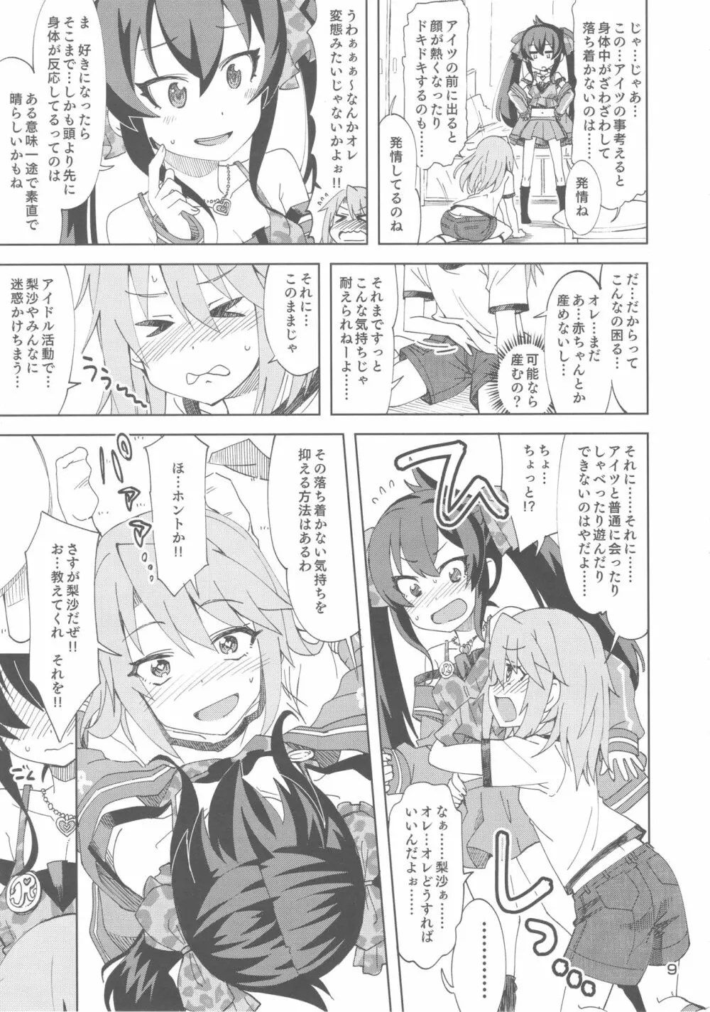 晴と梨沙とSプロデューサー - page8