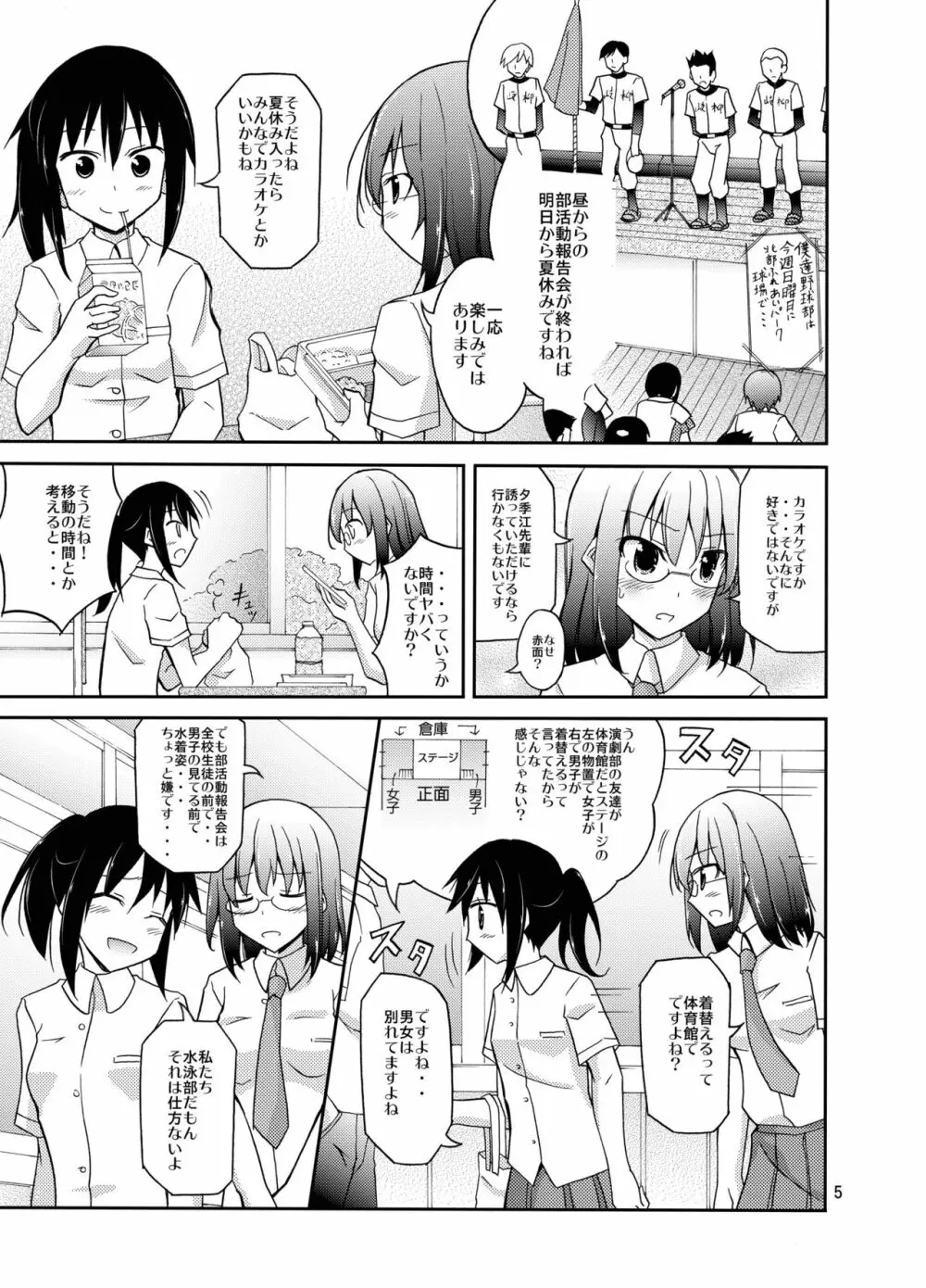 水泳部女子部員男子の前で生着替え - page5