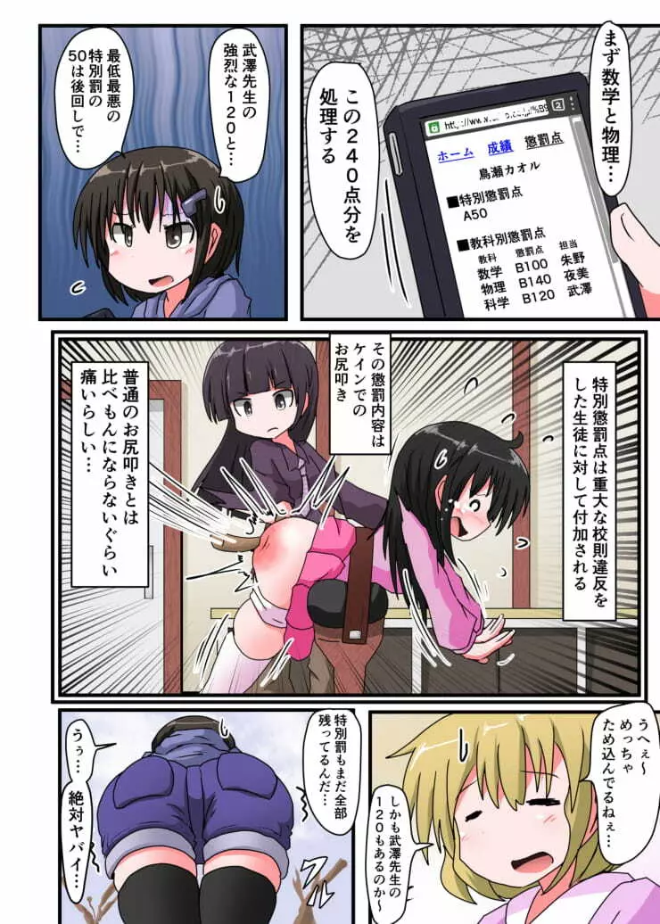 お尻叩きされる女の子VOL3 【鳥瀬カオルの受難】 - page8