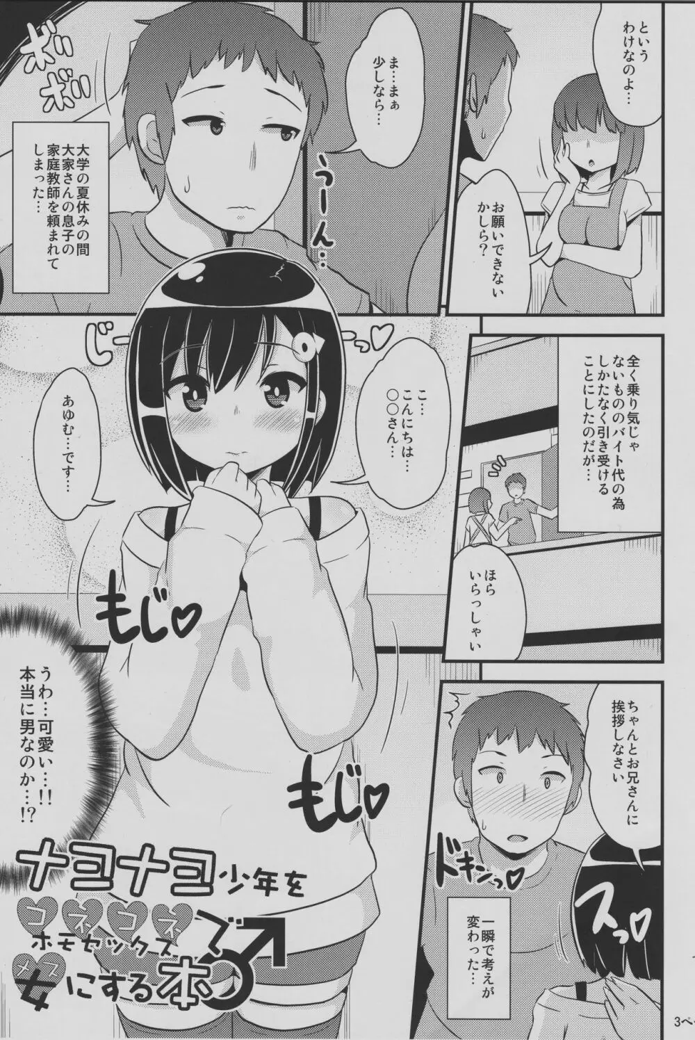 ナヨナヨ少年をホモセックス（コネコネ）で女（メス）にする本 - page2