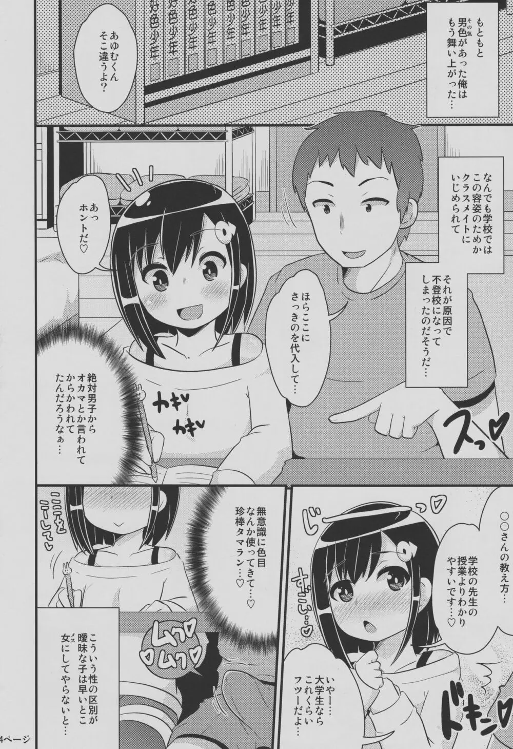 ナヨナヨ少年をホモセックス（コネコネ）で女（メス）にする本 - page3