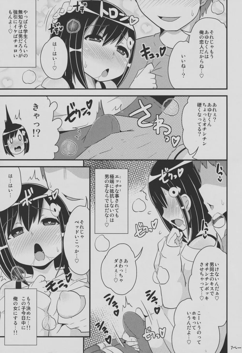 ナヨナヨ少年をホモセックス（コネコネ）で女（メス）にする本 - page6