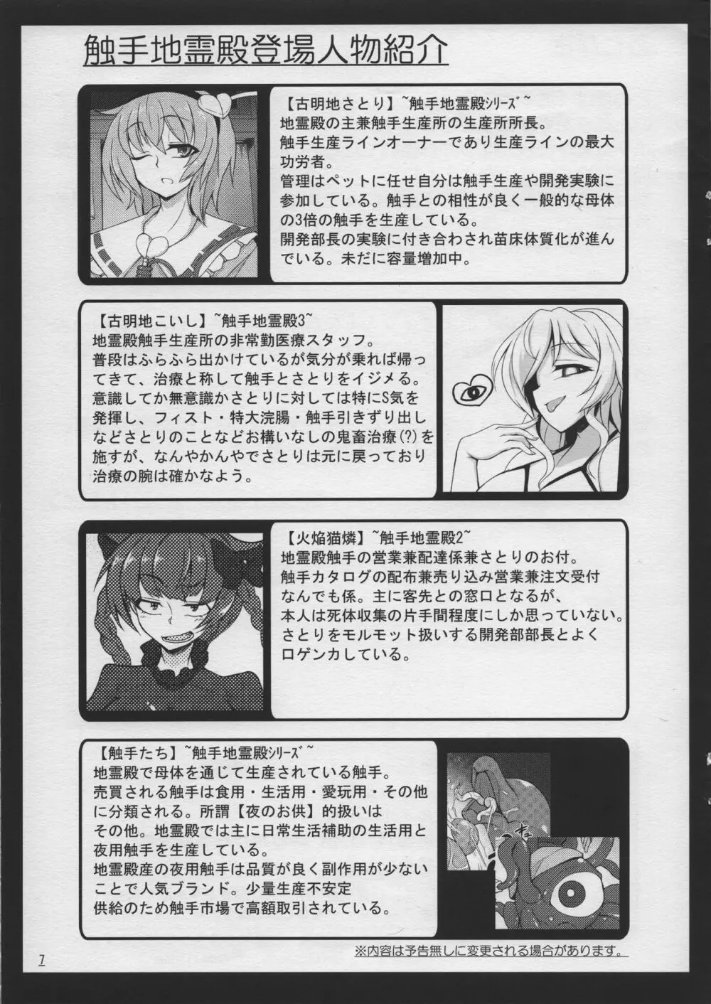 触手地霊殿外伝～ふたなり改造実験録～ - page8