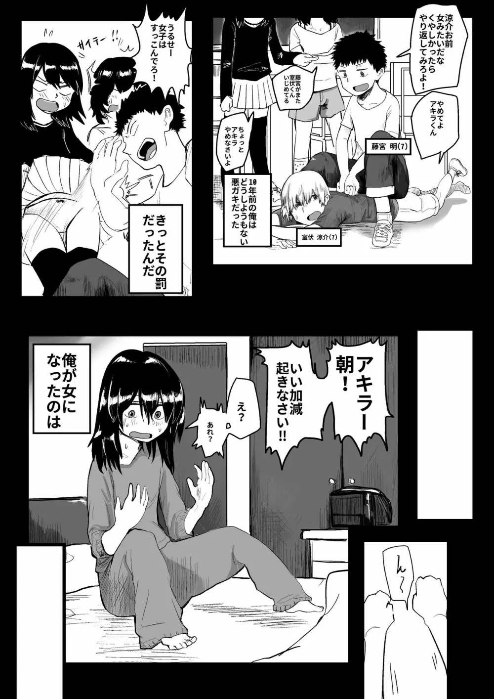 いじめっ子がTSして仕返しされる漫画 - page2