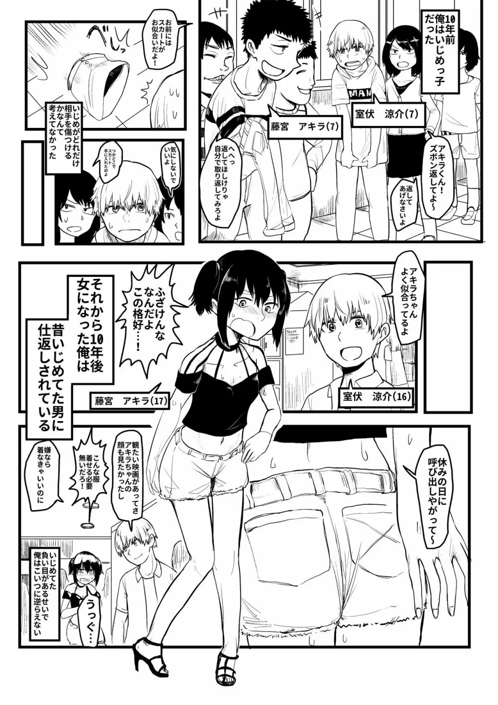 いじめっ子がTSして仕返しされる漫画 - page8