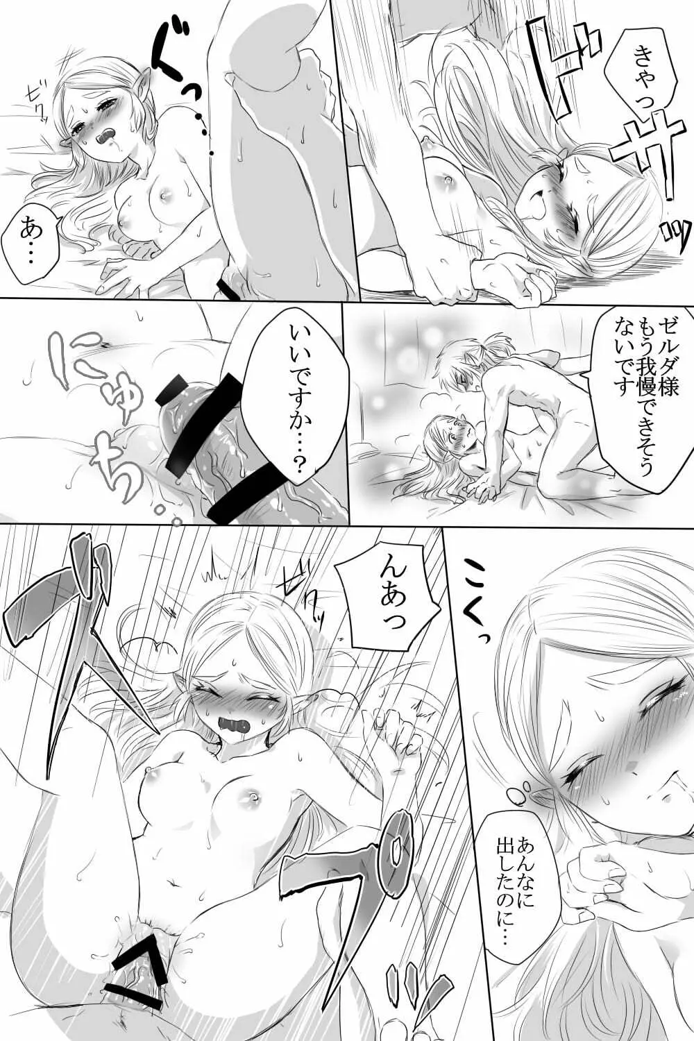 ブレワイのリンゼルがひたすらいちゃいちゃしてすけべなことする漫画 - page9