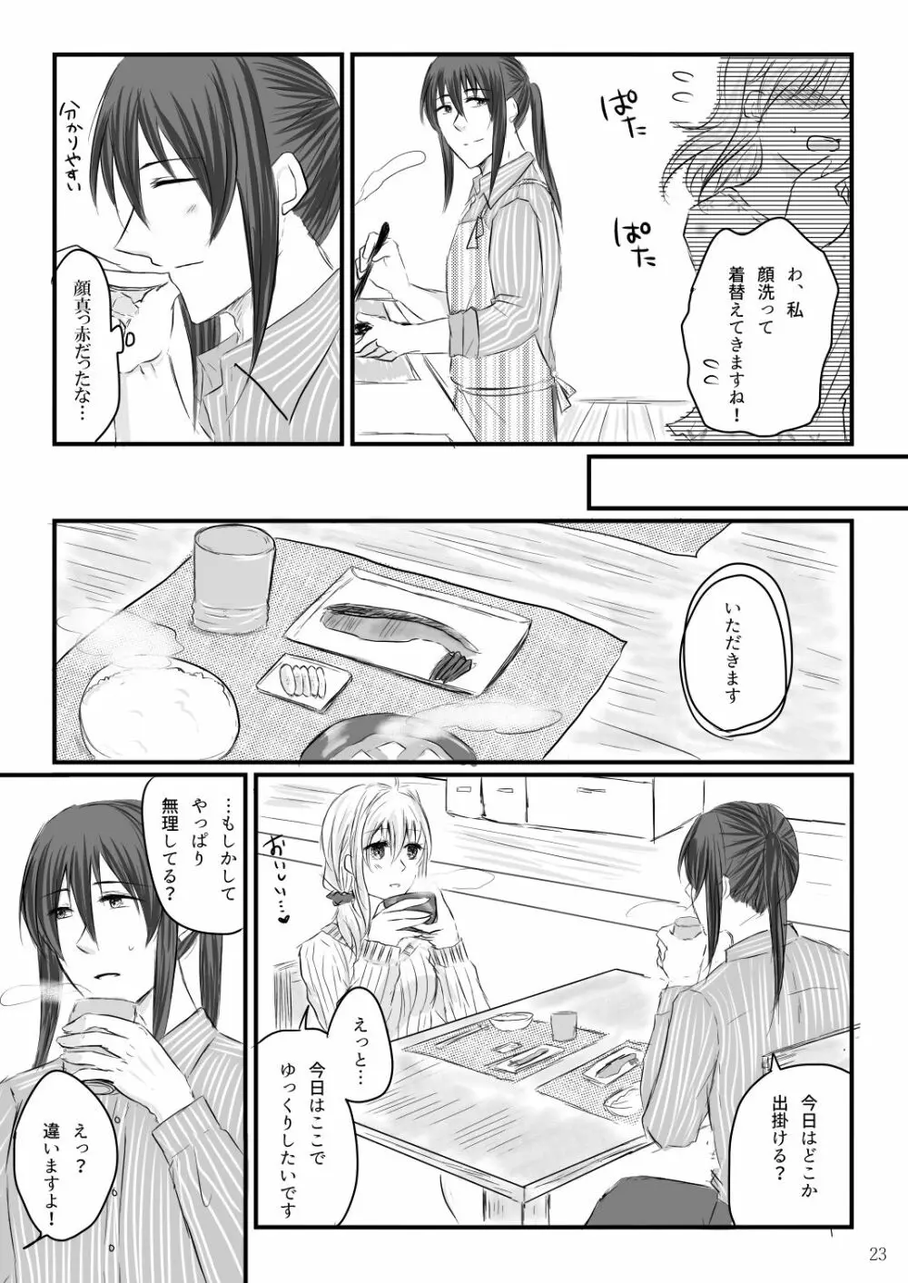 初めてのお泊り - page22