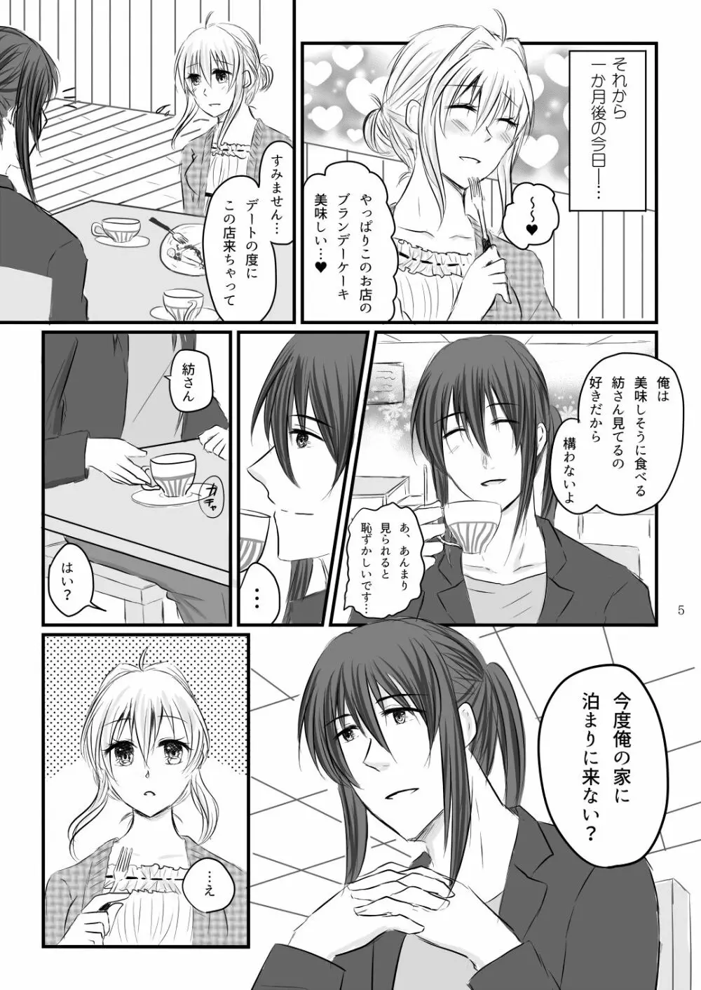 初めてのお泊り - page4