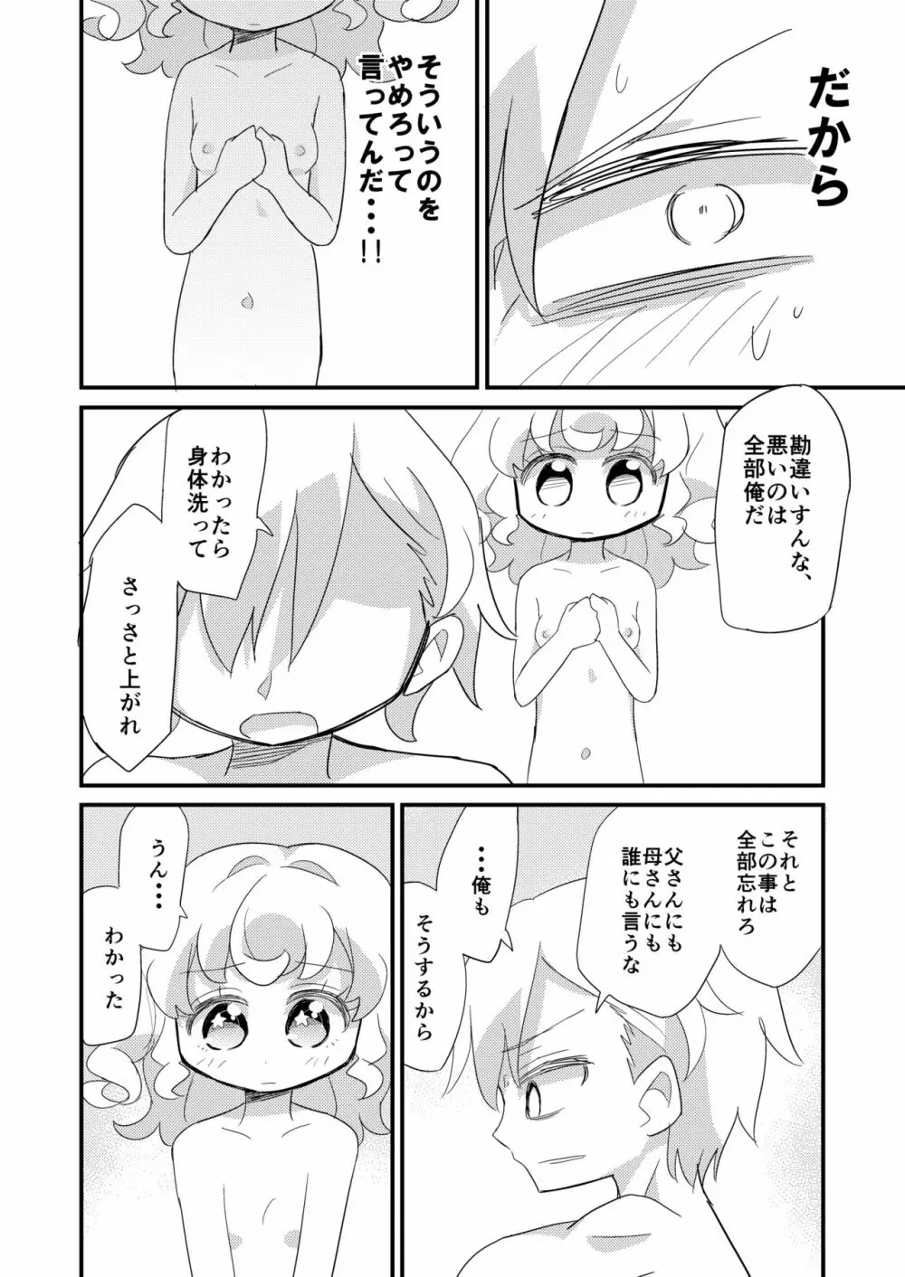 夢川兄妹がお風呂に入る漫画 - page12