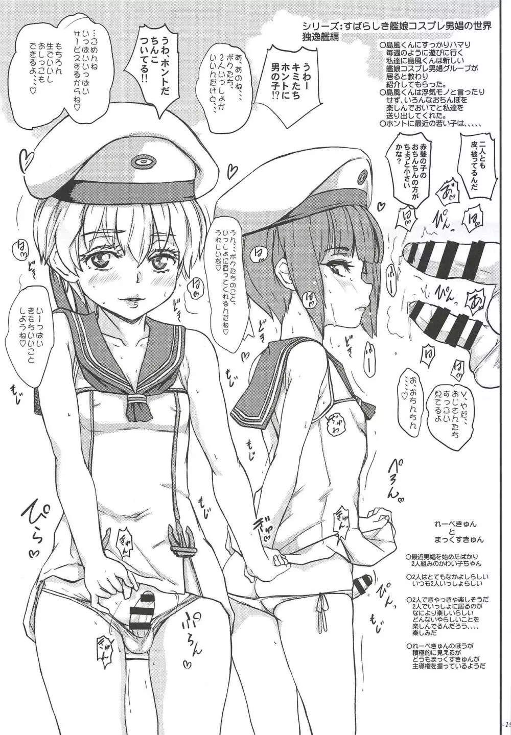 ちんこれ 艦娘他コスプレ男娼型録 - page20